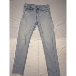 Levis Jeans Womens 28x28 Blue 510 Slim Straight Light Wash Denim